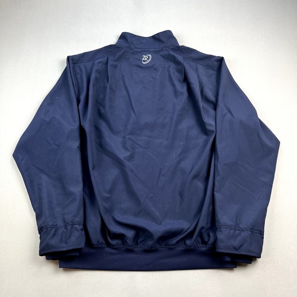 Zero Restriction Golf Jacket Windbreaker Adult Medium Navy Blue 1/4 Zip Outdoor - Picture 4 of 11